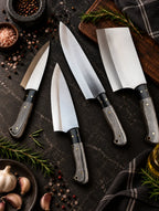 Handmade J2 Steel Chef Knife Set – Full Tang Wood Handle Kitchen Set My Store