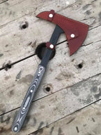 Tomahawk axe head and spike close-up